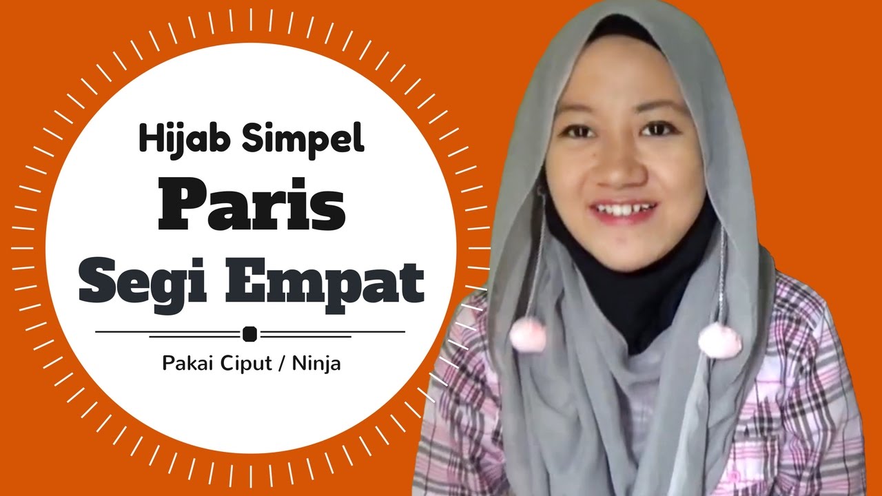 Tutorial Hijab Terbaru Paris Segi Empat Tanpa Jarum NMY Hijab