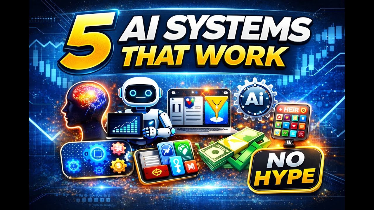 5 AI Systems Smart Creators Use in 2026 🚀 (No Hype, Real Workflows) 