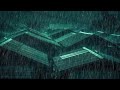 No Ads Rain Sounds for Sleeping – Steady Rain on Tin Roof ASMR for Mental Quiet Night