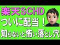 【50代60代】楽天SCHD初めての配当月！配当を受け取るにあたっての注意点を解説！