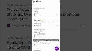 Microsoft 365 Insider: Experience OneNote iOS Home screenshot 4