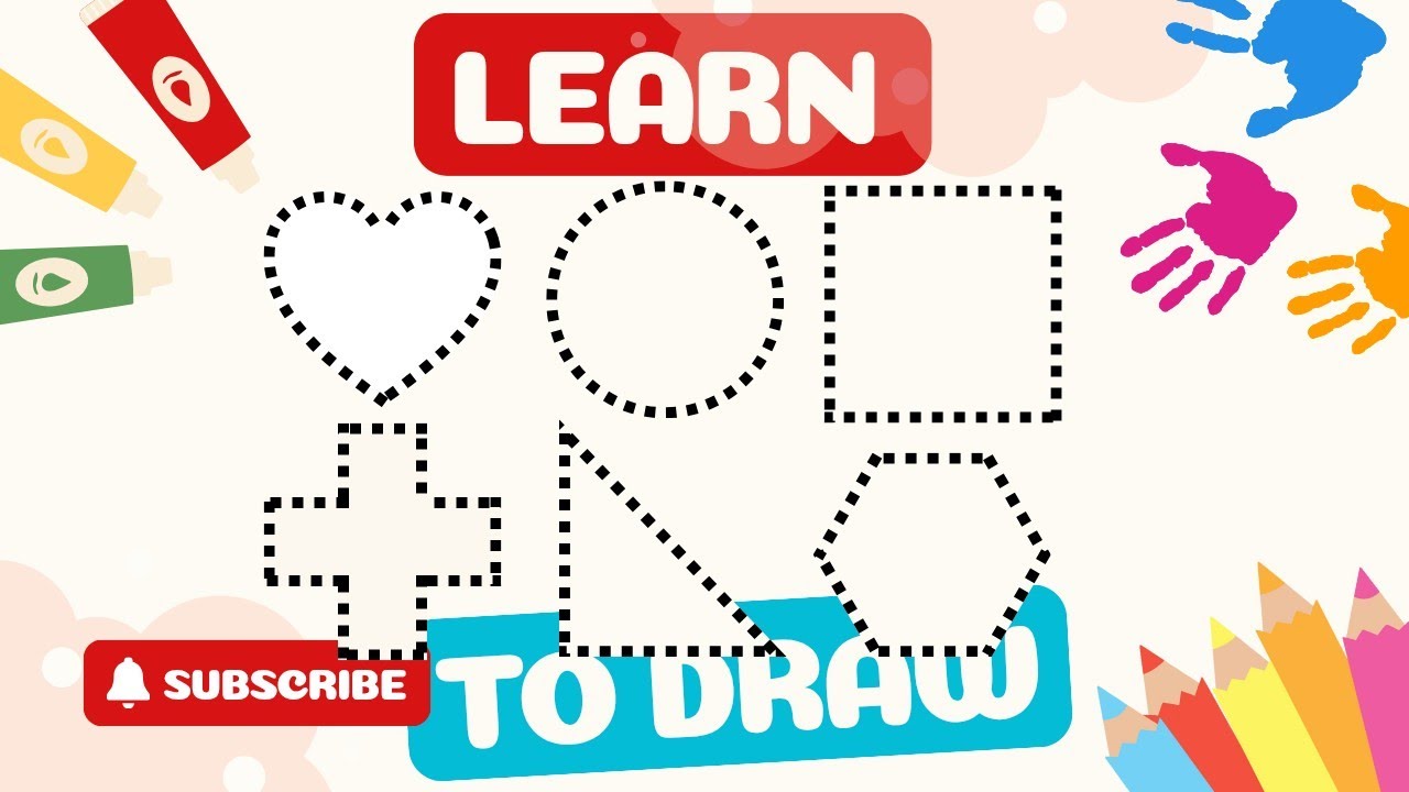 Draw and Color Shapes | Easy Drawing for Beginners | Drawing Tutorials 