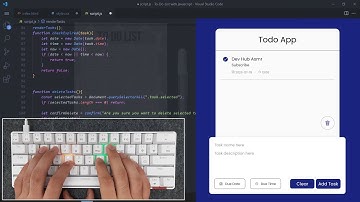 ASMR Programming - Awesome ToDo List App With JavaScript - No Talking