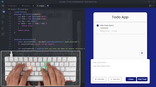 ASMR Programming - Awesome ToDo List App With JavaScript - No Talking screenshot 5