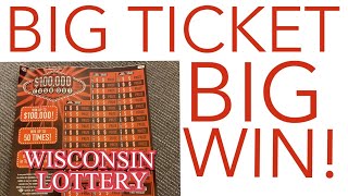 BIG TICKET! BIG WIN! PROFIT!!! WISCONSIN SCRATCH OFF TICKET!!