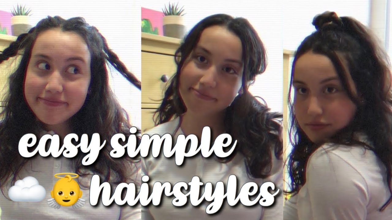 no skill required hairstyles :)