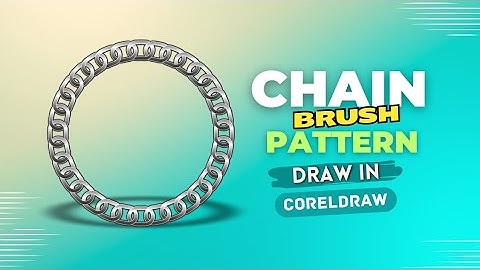 How To Create CHAIN BRUSH PATTERN in Coreldraw|How To Create CHAIN BRUSH PATTERN in AdobeIllustrator