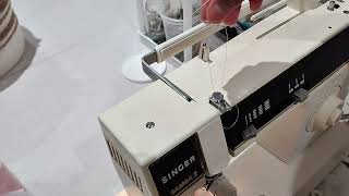 How to thread a bobbin on Singer Samba 2 sewing machine