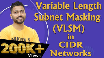 Lec-52: VLSM in Classless Addressing(CIDR) | Variable Length Subnet Masking