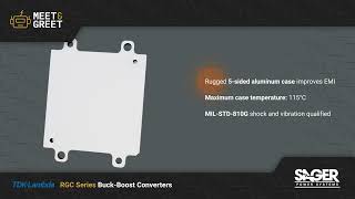 TDK-Lambda RGC Series 300W Non-Isolated Ruggedized DC-DC Buck-Boost Converters