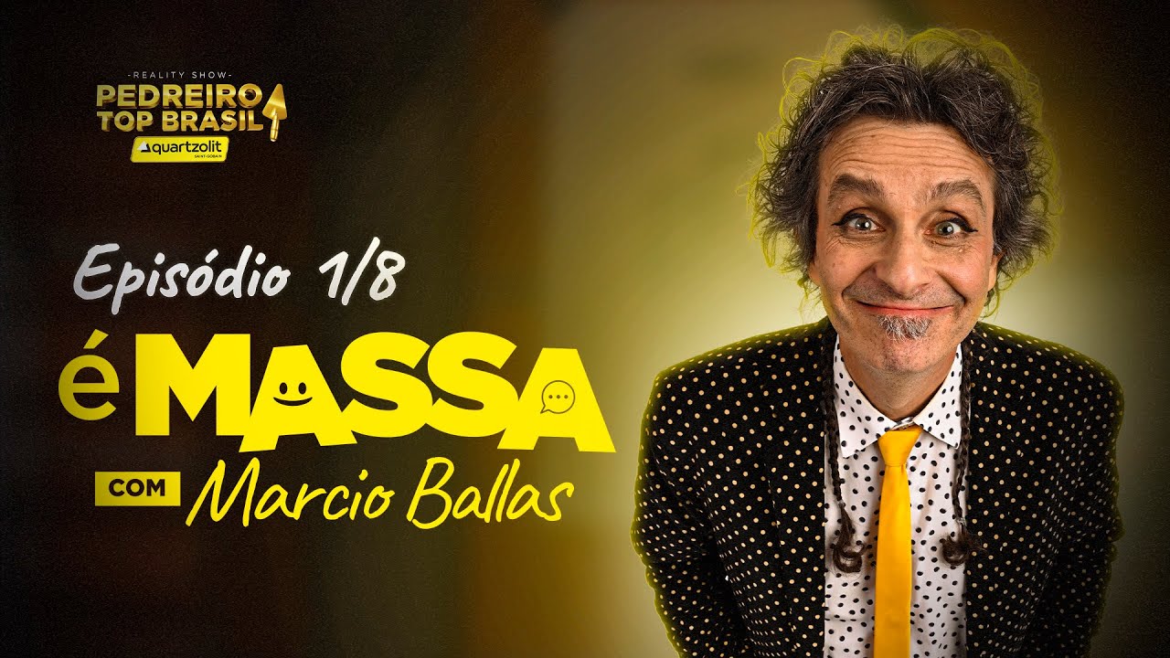 EP 1/8 -É MASSA COM MARCIO BALLAS | REAGINDO AO REALITY SHOW PEDREIRO TOP BRASIL