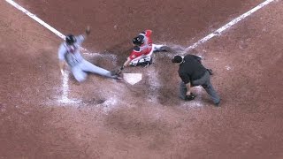 ATL@MIA: Gordon throws out Peterson out at home