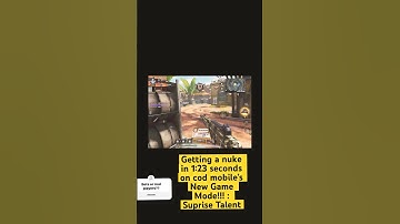Getting a nuke in 1:23 seconds on cod mobile’s New Game Mode!!! : Suprise Talent #starstatusx