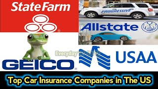 Top Car Insurance Companies State Farm Geico Progressive Allstate Usaa Everyday Tv Etv