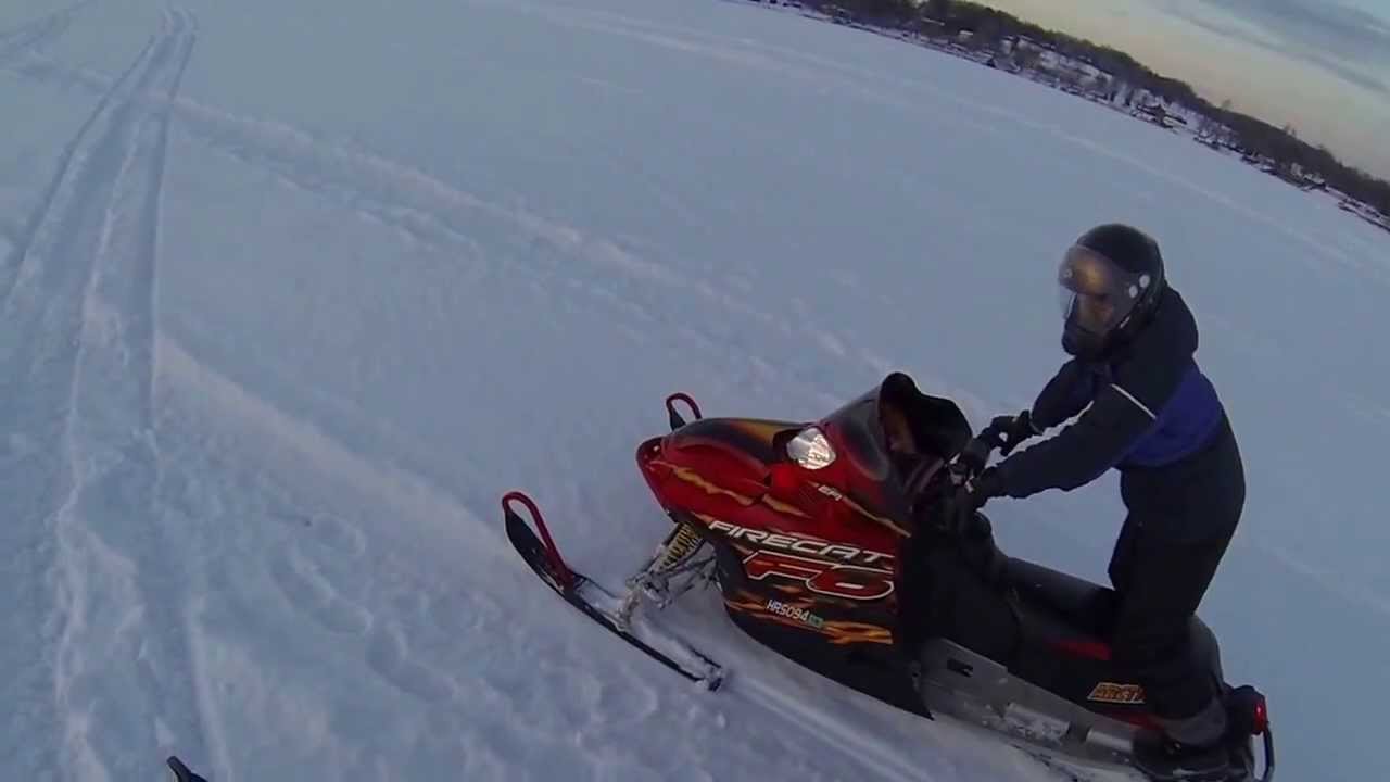 First sled ride of winter 2014 YouTube