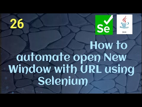 How to automate Open New Window with URL using Selenium Java