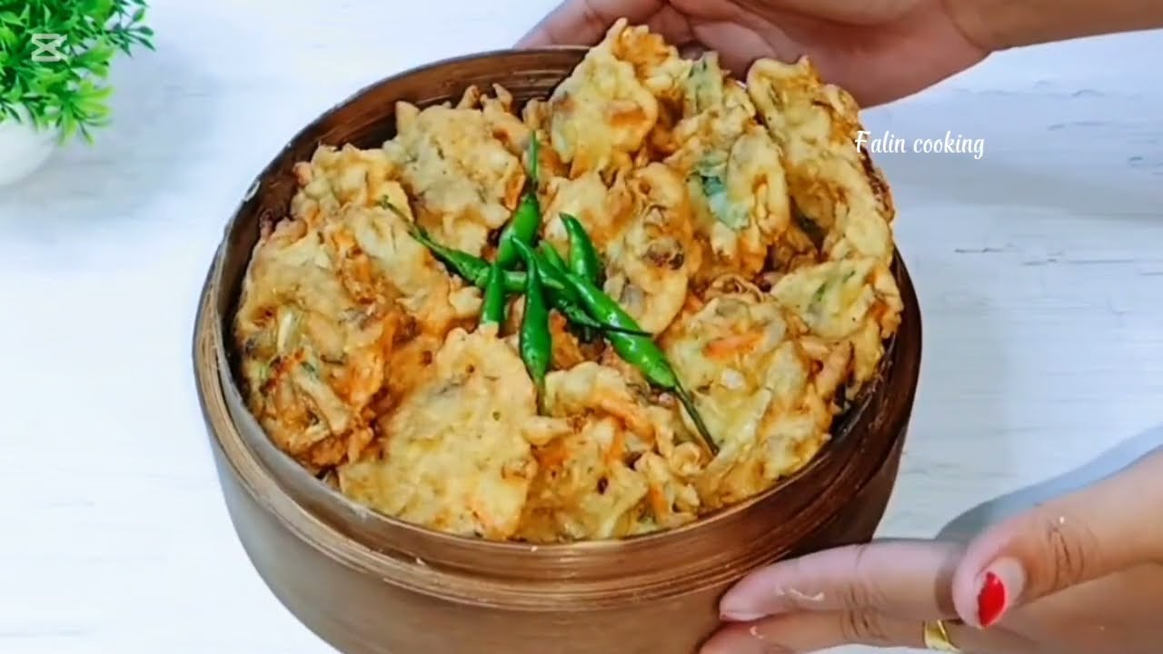 bakwan jamur krispi, Garing walau pun sudah dingin, Resep bakwan jamur sawit, simpel anti Ribet 