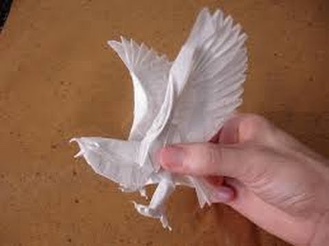 origami instrucciones de plegado : águila - YouTube