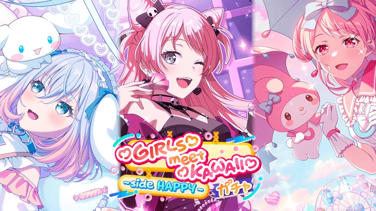 Bandori Pulling "Girls Band Party X Sanrio Collab Gacha"