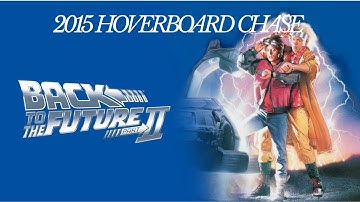 Back to the Future 2 2015 hoverboard chase scene CLIP