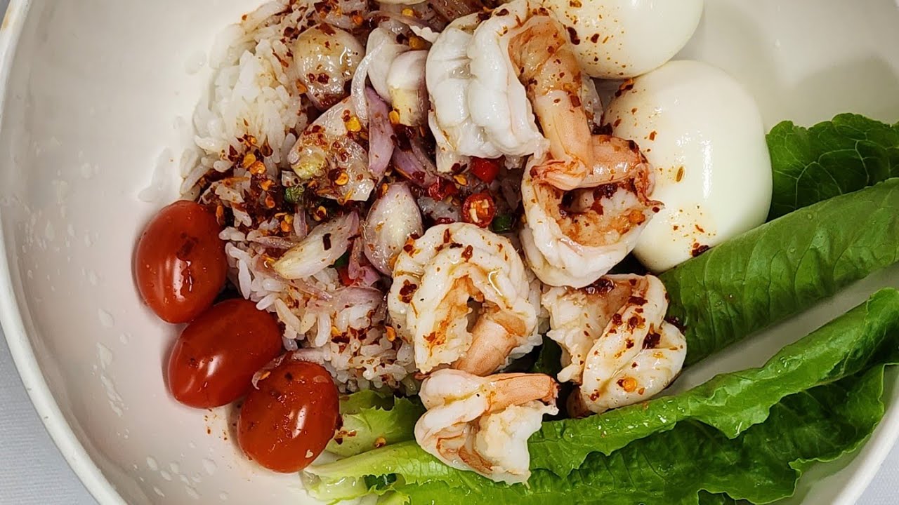 แจกสูตร ข้าวยำ ข้าวขยำปลาร้าแซ่บ อร่อยแบบง่ายๆ l อร่อยพุง