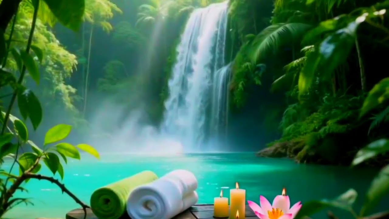 UNLIMITED Relaxation Waterfall Soundscape with Birds for Deep Sleep & Focus Mode