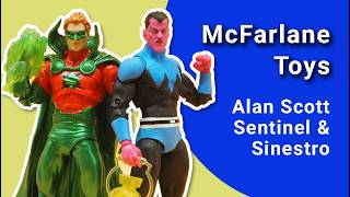 McFarlane Toys DC Multiverse Sentinel Alan Scott and Sinestro Figures Review