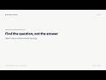 Find the Question, Not the Answer | Peter Thiel on a Mission Worth Pursuing