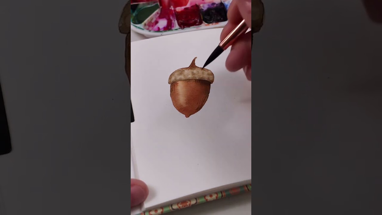 Любой может нарисовать этот ПРОСТОЙ желудь!