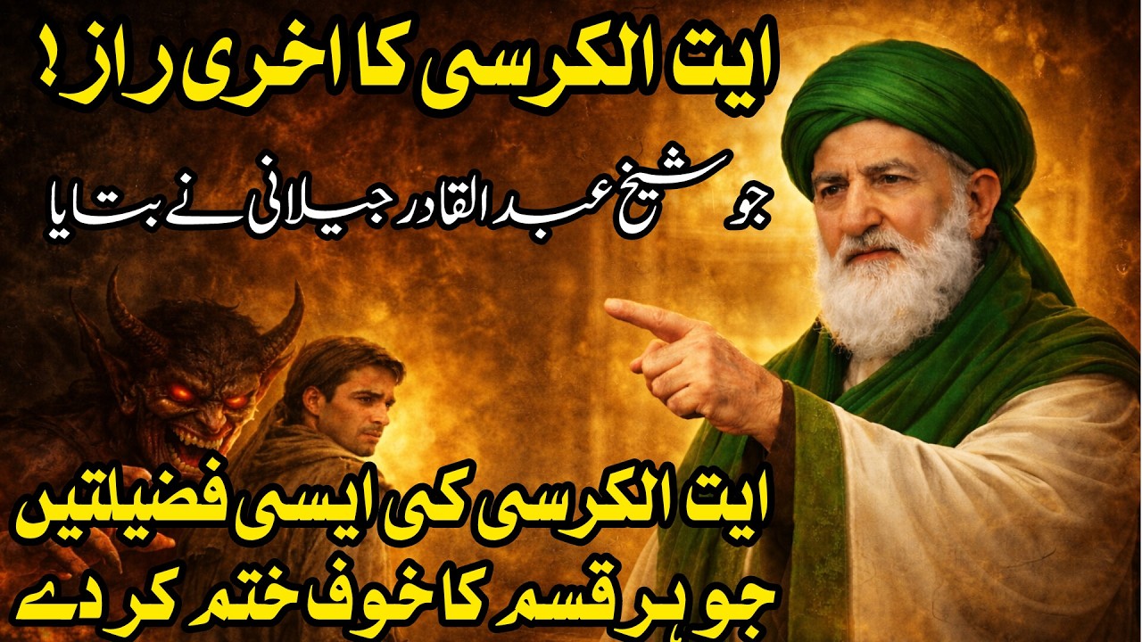 Ayatul Kursi Ka Sab Se Bara Raaz | Dil Ka Sukoon Hifazat Aur Taqat | Sheikh Abdul Qadir Jilani Bayan