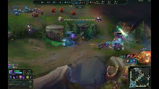 Evelynn flash + R into double kill