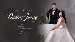 Akad Nikah Juray \u0026 Davin | Saturday, 20th of December 2025