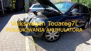Volkswagen Touareg 7L poszukiwanie akumulatora
