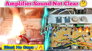 2N3055 Transistor Amplifier Sound No Clear 🤔 | Amplifier Sound Problem in Hindi