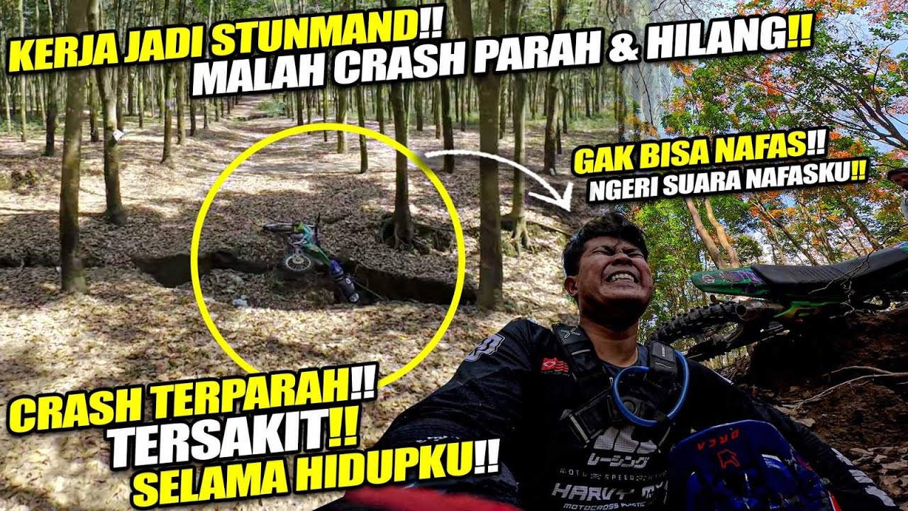 INI YANG PALING PARAH !! KERJA JADI STUNMAN KLX140, MALAH KAYAK GINI !!