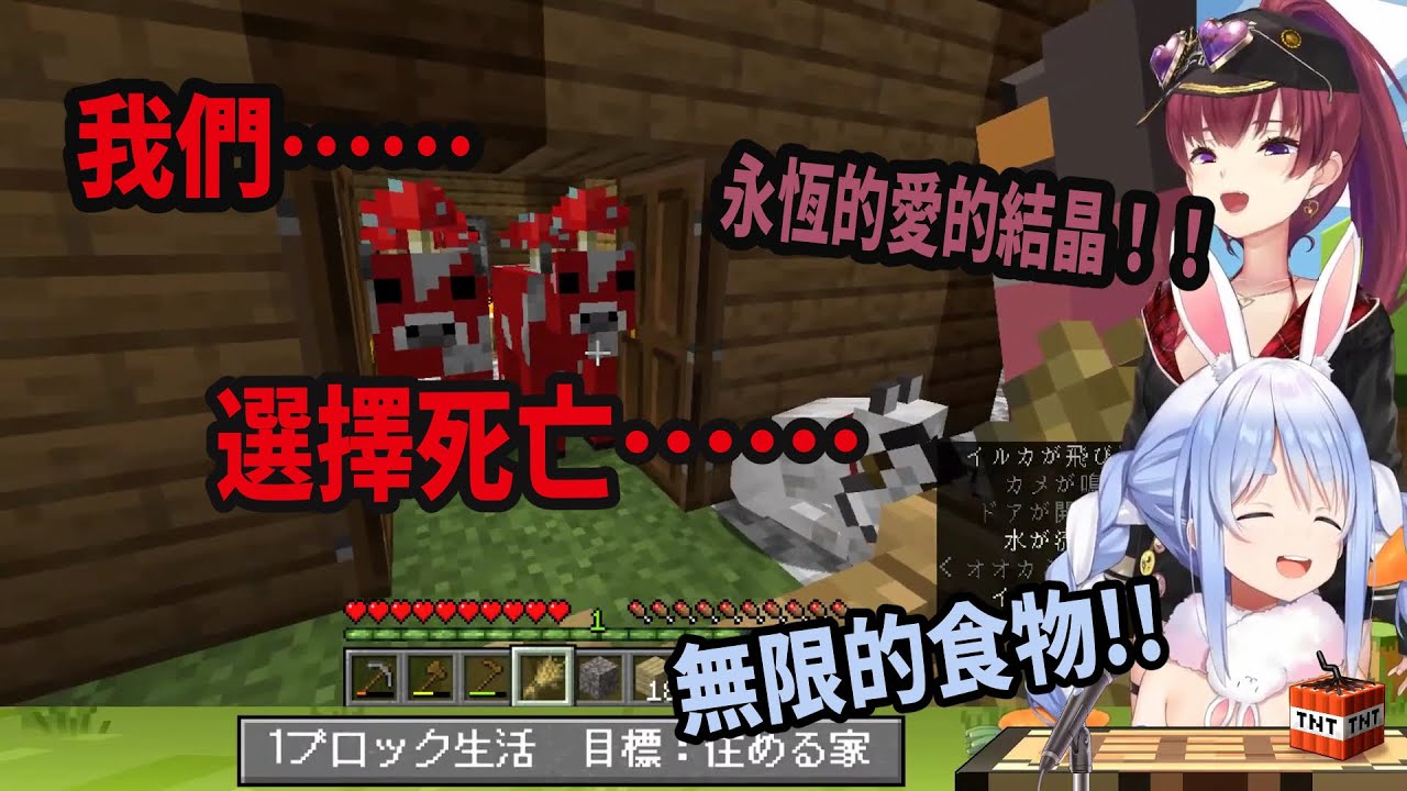 寶鐘佩瑪琳的末路，寧死也不給船長和兔子當糧食？【兔田佩克拉／兎田ぺこら】【寶鐘瑪琳／宝鐘マリン】【Hololive中文翻譯