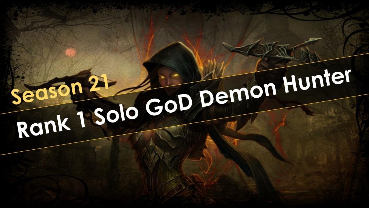 Diablo 3 Season 21 Rank 1 Solo GoD Demon Hunter GR150 in 