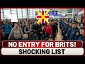 10 Countries Where Brits Are NOT Welcome in 2025 - Shocking List
