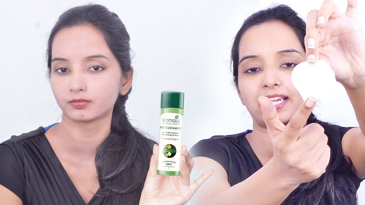 Oily Skin K Liye Kya Kare ? Biotique Bio Cucumber Pore Tightening Toner