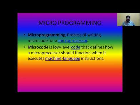 DEFINITION OF MICROPROCESSOR, MICRO PROGRAMMING, MICRO CODE