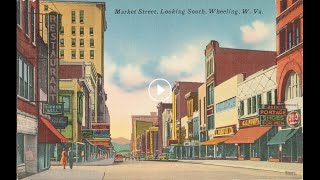 Dissecting Wheeling - Market Street Looking South Post Card