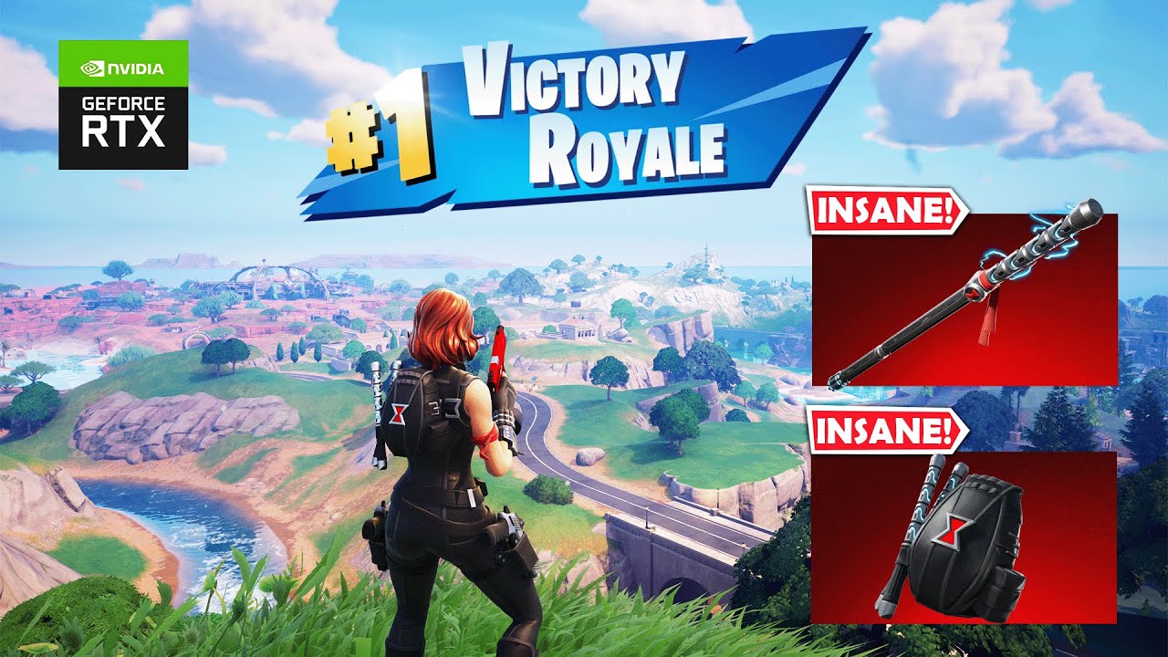 Black Widow's Epic Win in Fortnite Chapter 5 Season 4 | Ultra Graphics PC Gameplay