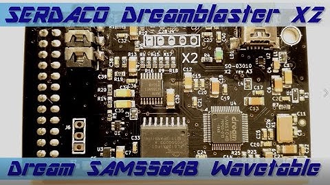 Serdaco Dreamblaster X2 wavetable module playing Descent II music