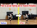 Learn how to avoid bouncing serve receives!【volleyball】
