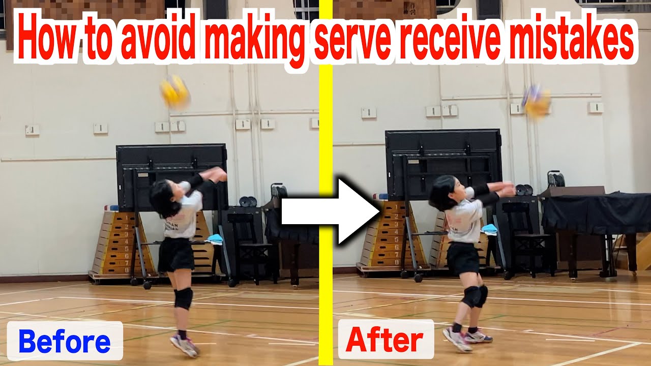 Learn how to avoid bouncing serve receives！【volleyball】