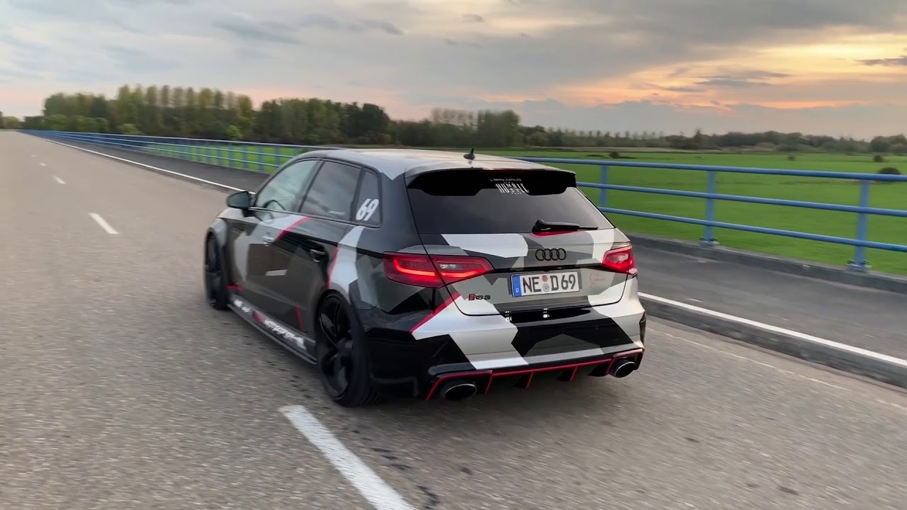 500 + HP Audi RS3 8V Sportback (2016) ACCELERATIONS & FLYBY'S!!!