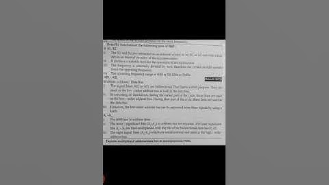 Lect-7 AD0 to AD7, A8-A15, X1-X2 pin in microprocessor