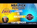 Lakers vs. Rockets NBA Betting Odds &amp; Picks, 5/1/26 | Night Moves Show