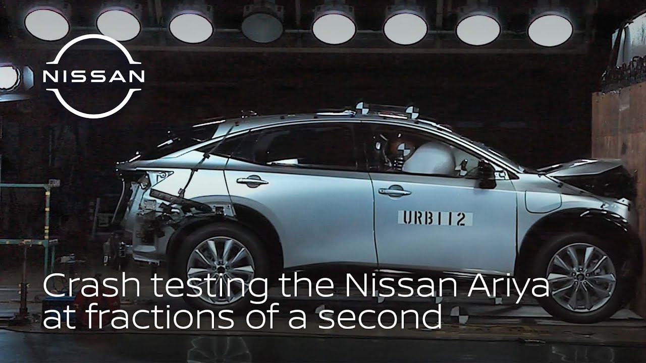 Scrutinizing at 1/1000th of a second: Crash testing the Nissan Ariya