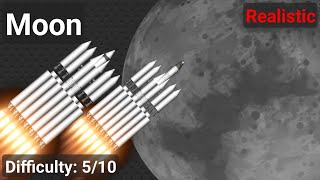 Moon Landing | SFS 1.6 Tutorial [Realistic Difficulty]